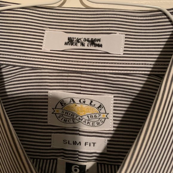 Men’s Slim Fit Dress Shirt 16 by Eagle - Picture 3 of 6